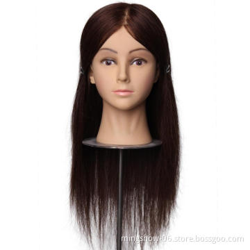 100 human hair training head for hairdressers mannequin head